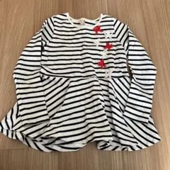 petit main ボーダー長袖カットソー 130