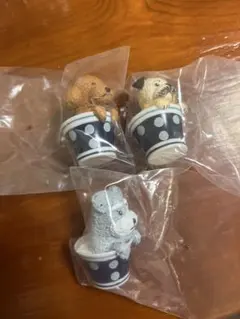 犬のフィギュア3体セット