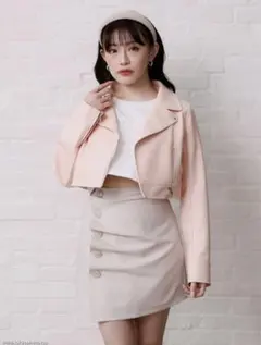 LIP SERVICE Fレザーマイクロライダースジャケット