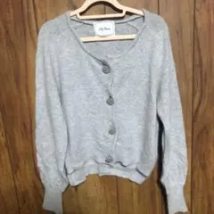 リリーブラウン　カーディガン　アンゴラ混　ニット