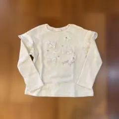 mezzo piano アイボリー 長袖カットソー 140