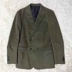 美品✨junhashimoto ダブルブレスト ジャケット 2 カーキ スリムのサムネイル