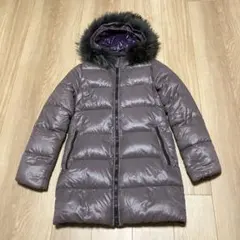 DUVETICA 40 ファー付フードダウンジャケット パープル