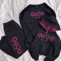 9090 girl Logo Glitter セットアップ ゼブラ グリッター - メルカリ