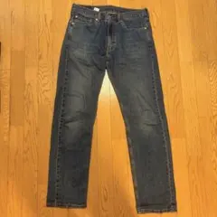 Levi's 505 ダークブルー ストレートジーンズ W33 L32