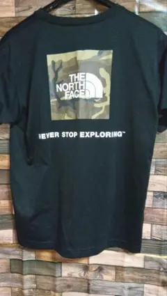 THE NORTH FACE カモフラージュ Tシャツ Lサイズ ブラック