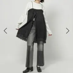 niko and… ニコアンド バテンフリルキャミスカート レース