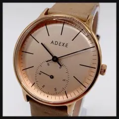 【新品電池】ADEXE アデクス★腕時計 クオーツ スモセコ ユニセックス 良品のサムネイル