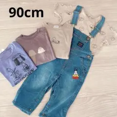 オーバーオールとTシャツセット 90cm SNOOPY