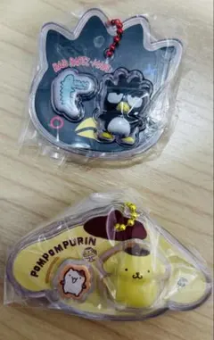 サンリオキャラクターズ　パッケージチャーム　ばつ丸　ポムポムプリン