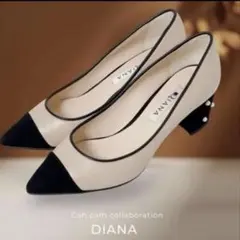 DIANA CanCamコラボ パンプス 24cm パールヒール
