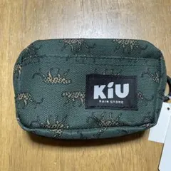 KiU キウ　RAIN STORE グリーン　レオパード　ポーチ　小物入のサムネイル