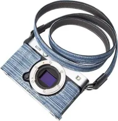 X-E5 用 ヴィンテージデニムハーフケース（アルミ底板付き）FUJIFILMのサムネイル