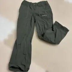 130 140 薄手　秋に　Whole Earth キッズ ロングパンツ カーキ