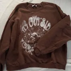 Bershka ブラウン グラフィックスウェット Mのサムネイル