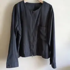 URBAN RESEARCH DOORS ノーカラージャケット ダークグレー