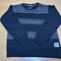 ikka ストライプトレーナー ネイビー 160サイズのサムネイル