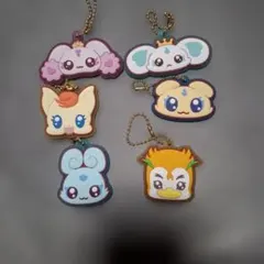 プリキュア一番くじF賞 ラバーキーホルダーセット 6個