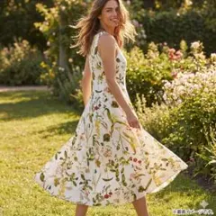 【2025春夏】ミラオーウェン ボタニカルワンピース 花柄 0