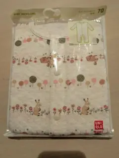 新品　UNIQLO /キルトカバーオール(長袖) 70