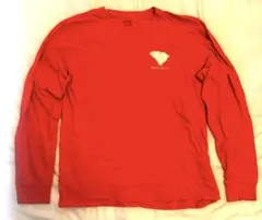 ［US古着］長袖　カットソー　ロンT オレンジ　橙色　プリントT