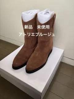 【新品　未使用】セブンフェアリー　アトリエブルージュ　ショートブーツ　キャメルLのサムネイル
