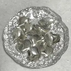 お花 花びら シルバー 大きめ 大ぶり チャーム パーツ ハンドメイド 素材