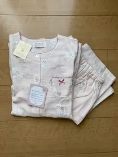 NARUE ネコ柄ペプラムパジャマ M-Lサイズ