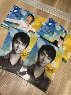 当時物】 羽生結弦 さん A4クリアファイル サイン入り フィギュア