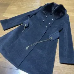 COMME CA ISM アンゴラコート　フォックスファー取外可