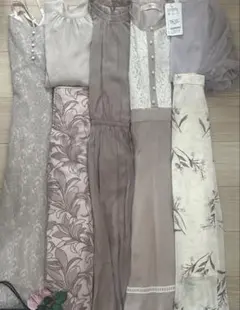 きれいめフェミニン ❤︎ 全部ブランド　花柄　ブルー　パール　まとめ売り　美人百花 お買い得♪ きれいめフェミニン ❤︎ くすみカラー 花柄 まとめ売り