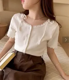 ピコレース加工トップス　one after another nice claup