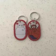 セリア　ディズニー刺繍キーホルダー　ベイマックス