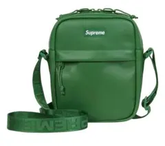 Supreme　Leather Shoulder Bag green 24FW