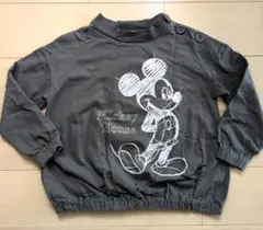 お値下げしました☆3can4on ミッキー トレーナー 140 薄手 グレー