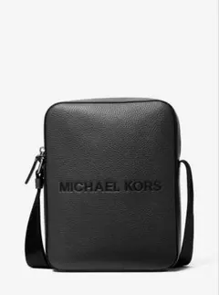 MICHAEL KORS ブラックレザーショルダーバッグ