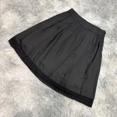 ketty フレアスカート サイズ1 ブラック レースデザイン きれいめのサムネイル