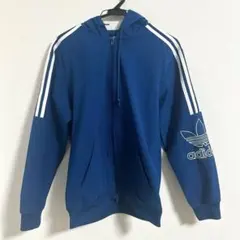 adidas originals フルジップパーカー ブルー
