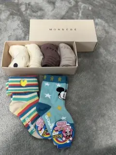 モンベベ　靴下　ベビー靴下　ディズニー　6足セット　まとめ売り
