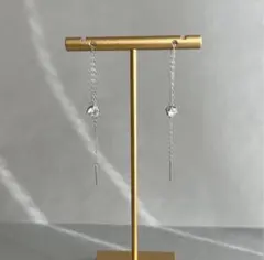 Silver925/モアサナイトピアス／片耳のみ