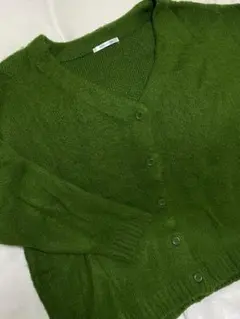 RETRO GIRL グリーンカーディガン・ニット