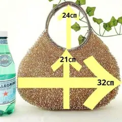 【極美品】アンテプリマ シャンパンゴールド ラウンド横型 ワイヤーバッグ