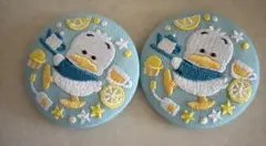 サンリオ　刺繍缶バッジ　あひるのペックル