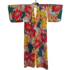 着物　ポリエステル　反物　洗える　はいかる糖花さん銘仙復刻柄 着物 ポリエステル 反物 洗える はいかる糖花さん銘仙復刻柄 - メルカリ