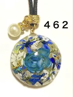 ミニ薔薇 霞草ドライフラワー 半球ネックレス レジン - メルカリ