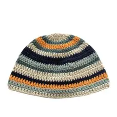 クロシェハット　クラッシャーハット　バケットハット　ビーニー　ボーダー　ニット帽