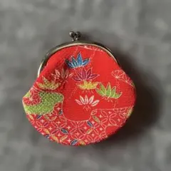 レトロ 和柄 花柄 がま口 コインケース