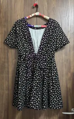 【sretsis】スレトシス／フロッキープリントワンピース