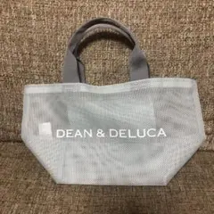 ディーンアンドデルーカ　メッシュトート　ミントブルー