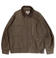 80s L.L.Bean A-2 jacket カーキ 襟レザー